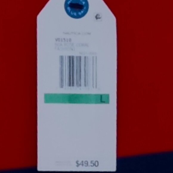 🏖️ NAUTICA LOGO COLORBLOCK COTTON. Large  NWT $50 - Picture 5 of 8